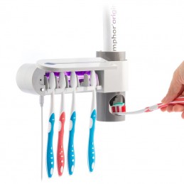 Ce fantastique distributeur de dentifrice est très efficace et polyvalent, grâce à son stérilisateur UV pour brosse à dents.