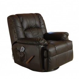 Este Sillón - Sillón de Masaje de Piel, tiene un diseño elegante que incorpora un sistema de masaje por vibración y calor lumbar.