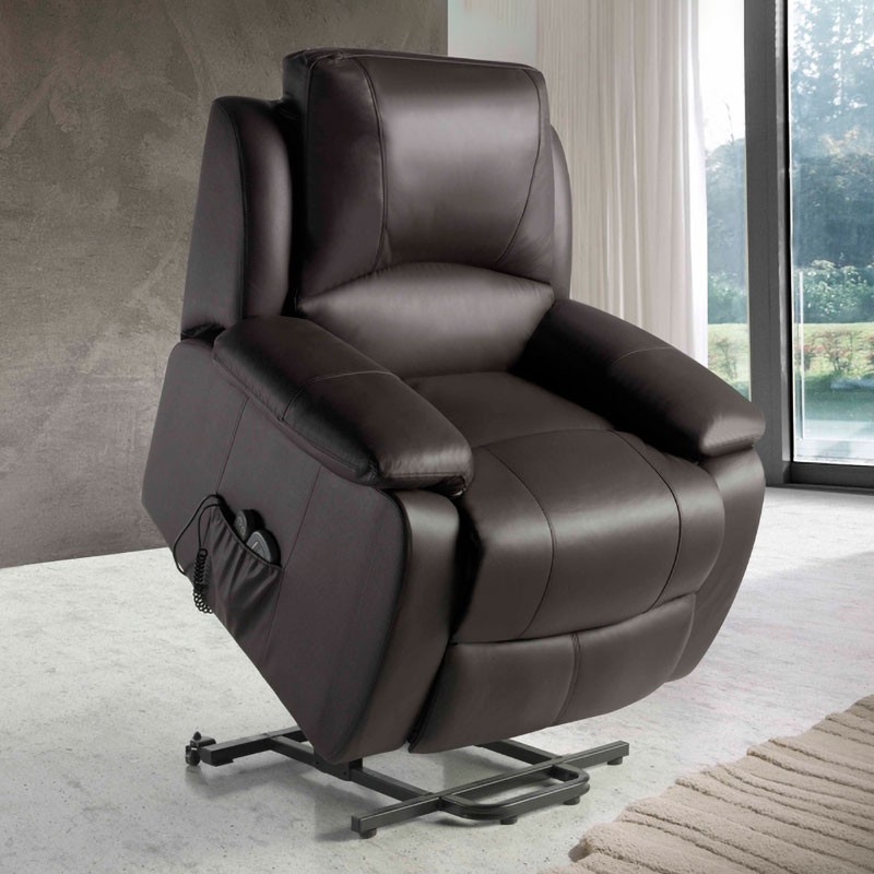 Dieser Sessel - Chair Lifts People aus Leder hat ein elegantes Design, das ein Wellenmassagesystem und Lendenwärme beinhaltet.