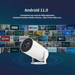 Portable et facile à transporter, ce mini projecteur 4K portable est le compagnon idéal pour les activités de plein air, les affaires et le divertissement à domicile.