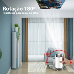 Portable et facile à transporter, ce mini projecteur 4K portable est le compagnon idéal pour les activités de plein air, les affaires et le divertissement à domicile.