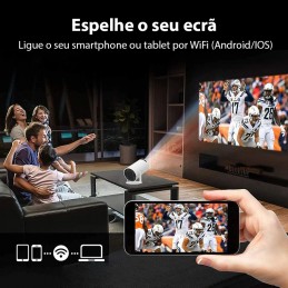 Portable et facile à transporter, ce mini projecteur 4K portable est le compagnon idéal pour les activités de plein air, les affaires et le divertissement à domicile.