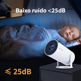 Portátil y fácil de transportar, este mini proyector 4K portátil es el compañero perfecto para actividades al aire libre, negocios y entretenimiento en el hogar.