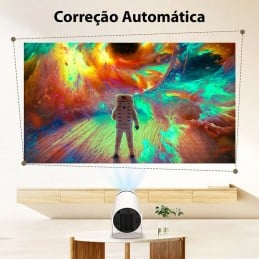 Portable et facile à transporter, ce mini projecteur 4K portable est le compagnon idéal pour les activités de plein air, les affaires et le divertissement à domicile.