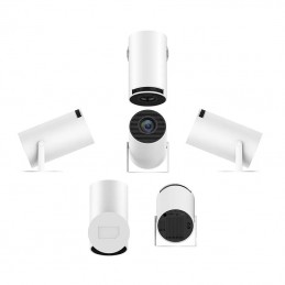 Portable et facile à transporter, ce mini projecteur 4K portable est le compagnon idéal pour les activités de plein air, les affaires et le divertissement à domicile.