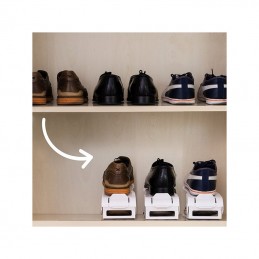 Put your shoes in order with the new Adjustable Shoe Organizer for 12 pieces of shoes