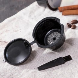 Cápsulas de Café Reutilizables para Dolce Gusto - Pack de 3 Ya puedes preparar deliciosos cafés de forma rápida y sencilla con la ayuda de este set de cápsulas reutilizables, compatibles con máquinas Dolce Gusto.