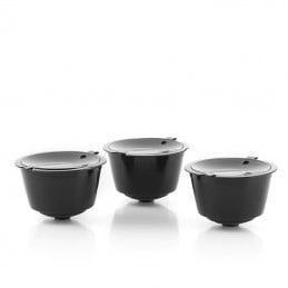 Cápsulas de Café Reutilizables para Dolce Gusto - Pack de 3 Ya puedes preparar deliciosos cafés de forma rápida y sencilla con la ayuda de este set de cápsulas reutilizables, compatibles con máquinas Dolce Gusto.