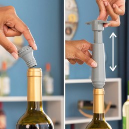 This vacuum pump allows you to keep the properties of leftover wine in bottles intact for up to 7 days.