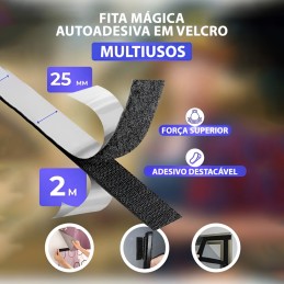 Haz que el bricolaje de tu hogar sea más fácil con esta fantástica cinta mágica de velcro autoadhesiva.