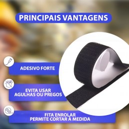 Haz que el bricolaje de tu hogar sea más fácil con esta fantástica cinta mágica de velcro autoadhesiva.