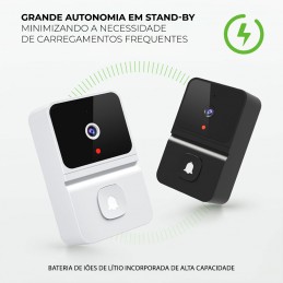 Sempre que alguém tocar na sua campainha, uma notificação será enviada para o seu smartphone, para verificar quem está na sua porta em tempo real