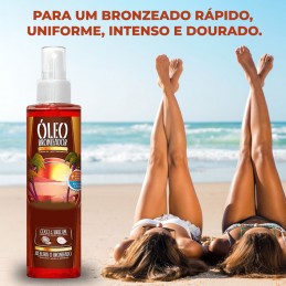 O óleo de semente de urucum é um conhecido bronzeador natural, que intensifica e mantêm o bronzeado durante muito mais tempo.