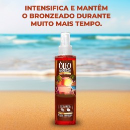 O óleo de semente de urucum é um conhecido bronzeador natural, que intensifica e mantêm o bronzeado durante muito mais tempo.