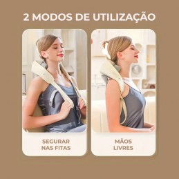 Projetado para oferecer uma experiência de massagem semelhante à realizada por mãos humanas