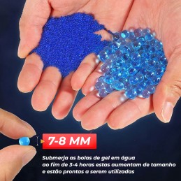 Desafia os teus amigos e diverte-te com esta Pistola elétrica de bolas de Gel, Um incrível brinquedo moderno, ideal para diversão ao ar livre