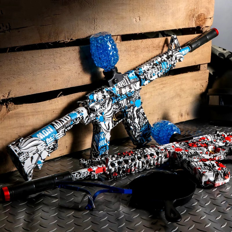 Pistola elettrica a sfera in gel - M4A1 Sfida i tuoi amici e divertiti con questa pistola elettrica a sfera in gel, un incredibile giocattolo moderno, ideale per il divertimento all'aria aperta