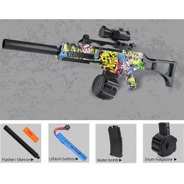 Desafia os teus amigos e diverte-te com esta Pistola elétrica de bolas de Gel, Um incrível brinquedo moderno, ideal para diversão ao ar livre