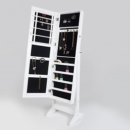 This practical mirror is a real 2-in-1 furniture as it has two attractive features. You can use it as a mirror and jeweler's.