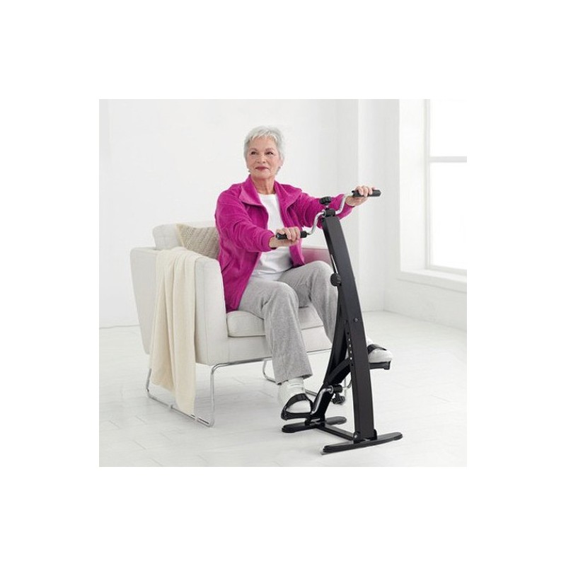 El Pedalador de Bicicleta Dual es un aparato de ejercicio muy útil y práctico ya que podrás ejercitar los músculos de tus piernas y brazos a tu propio ritmo.