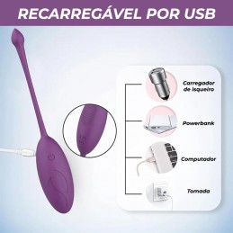 Ovo Vibratório com Comando Descubra novas formas de prazer com este ovo vibratório com controlo remoto.