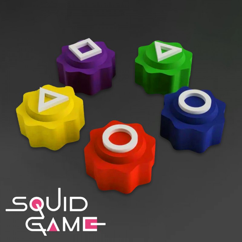 Experimente a emoção da estratégia e da precisão com este conjunto de dados Gonggi, inspirado na popular série Squid Game.