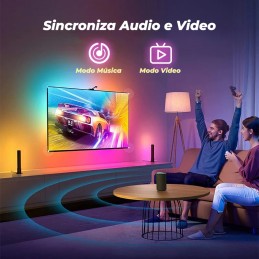 Una tira de iluminación inteligente que sincroniza las luces con la imagen y la música de tu televisor.