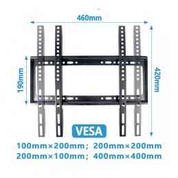 Ce support TV ultra-plat et inclinable est idéal pour gagner de la place dans votre maison, car il se trouve à 30 mm du mur.