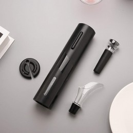 Das Öffnen von Flaschen ist jetzt viel einfacher, dank dieses praktischen elektrischen Korkenziehers mit Zubehör, der Eleganz, Geschwindigkeit und Komfort in einem vereint!
