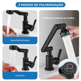 Ce fantastique robinet pivotant universel permet une rotation de 1080°, offrant commodité et facilité d'utilisation.