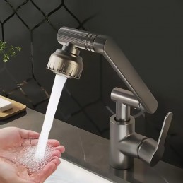 This fantastic universal swivel tap allows 1080º degree rotation, providing convenience and usability.