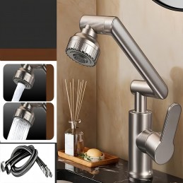 Ce fantastique robinet pivotant universel permet une rotation de 1080°, offrant commodité et facilité d'utilisation.