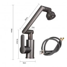 This fantastic universal swivel tap allows 1080º degree rotation, providing convenience and usability.