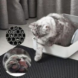 Une solution efficace et pratique pour garder propre la zone autour de la litière de votre chat.