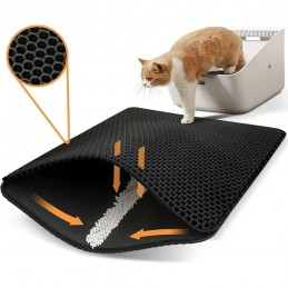 Una solución eficaz y práctica para mantener limpia el área alrededor de la caja de arena de tu gato.