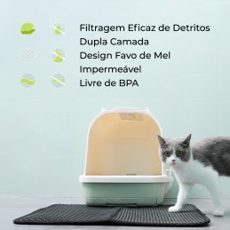Une solution efficace et pratique pour garder propre la zone autour de la litière de votre chat.