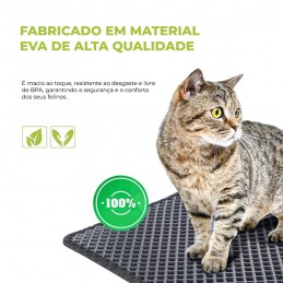 Una solución eficaz y práctica para mantener limpia el área alrededor de la caja de arena de tu gato.