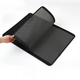 An effective and practical solution for keeping the area around your cat's litter box clean.