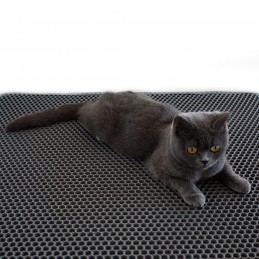 Eine effektive und praktische Lösung, um den Bereich um die Katzentoilette sauber zu halten.