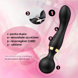 Questo massaggiatore per il corpo fornisce vibrazioni delicate ma tonificanti per alleviare la tensione e favorire il rilassamento.