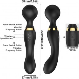 Dieses Körpermassagegerät erzeugt sanfte und dennoch belebende Vibrationen, um Verspannungen zu lösen und die Entspannung zu fördern.