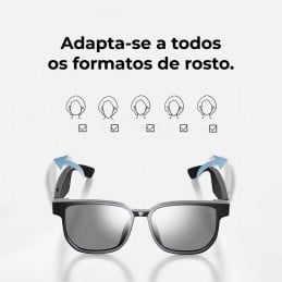 Estas gafas de sol inteligentes están diseñadas con características de vanguardia para brindar comodidad, conectividad y protección en un paquete elegante.
