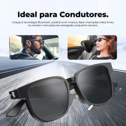 Estas gafas de sol inteligentes están diseñadas con características de vanguardia para brindar comodidad, conectividad y protección en un paquete elegante.