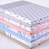 Set biancheria da letto 100% cotone - 220 x 280 - 4 colori