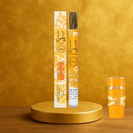 Um perfume árabe de 35 ml da fragrância Lattafa Yara Tous, numa composição exótica e feminina que encanta com a sua frescura frutada e uma doçura sensual