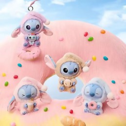Labubu is part of the imaginative universe The Monsters, this special edition features Stitch enjoying his favorite snacks before going to bed.