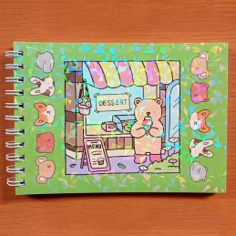 Livro de Colorir Infantil - Dessert Solte a imaginação das crianças com estes fantásticos livros de colorir, onde cada página ganha vida num universo de cor e fantasia