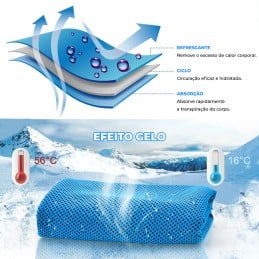 An original and innovative towel that will help you cool down after sports and exercise
