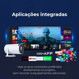 Tragbarer 2-in-1 4K-Projektor mit Android und über 36.000 Spielen Nehmen Sie Filme und Videospiele überallhin mit – dank dieses fantastischen tragbaren 2-in-1-4K-Projektors!