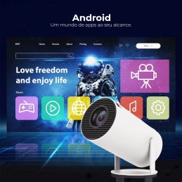 Take the movies and video games with you anywhere, thanks to this fantastic 2-in-1 Portable 4K Projector!